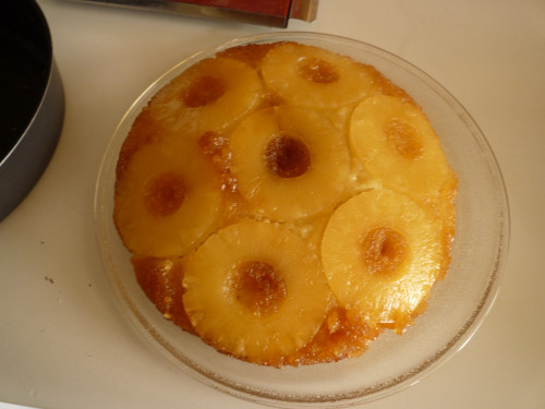 Ananászos fordított süti (francia recept)